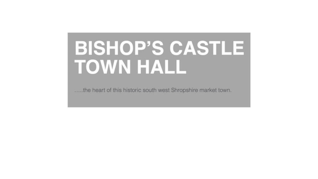 Bishops Castle Town Hall